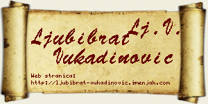 Ljubibrat Vukadinović vizit kartica